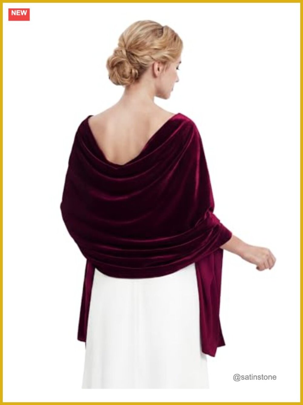 Elegant Velvet Shawl Wrap Evening Dress Scarf Bridal Formal Cover-up